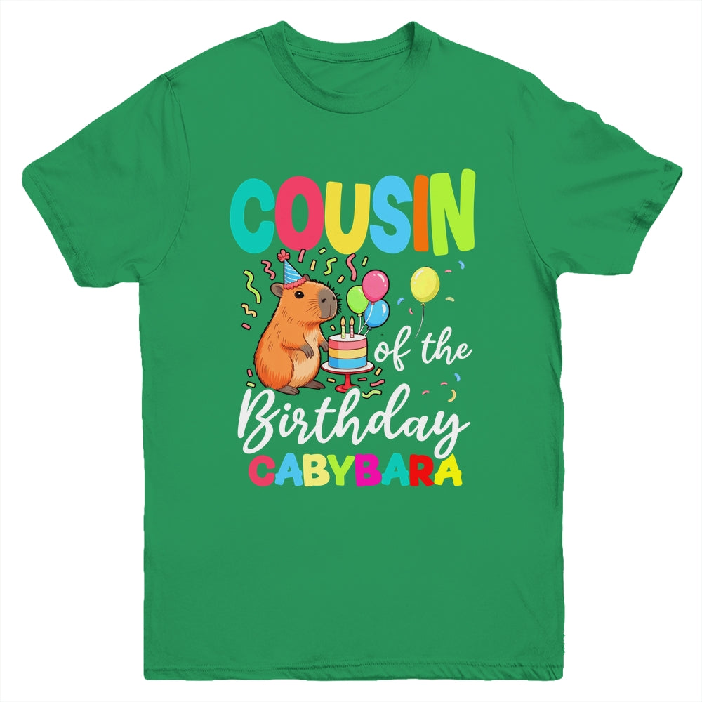 Cousin Of The Birthday Capybara Girl Bday Party Family Youth Shirt | siriusteestore
