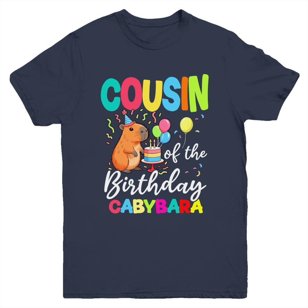 Cousin Of The Birthday Capybara Girl Bday Party Family Youth Shirt | siriusteestore