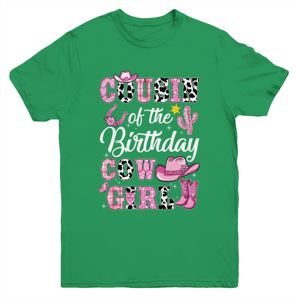 Cousin Of The Birthday Cow Girl Western Cowgirl 1st Birthday Youth Shirt | siriusteestore