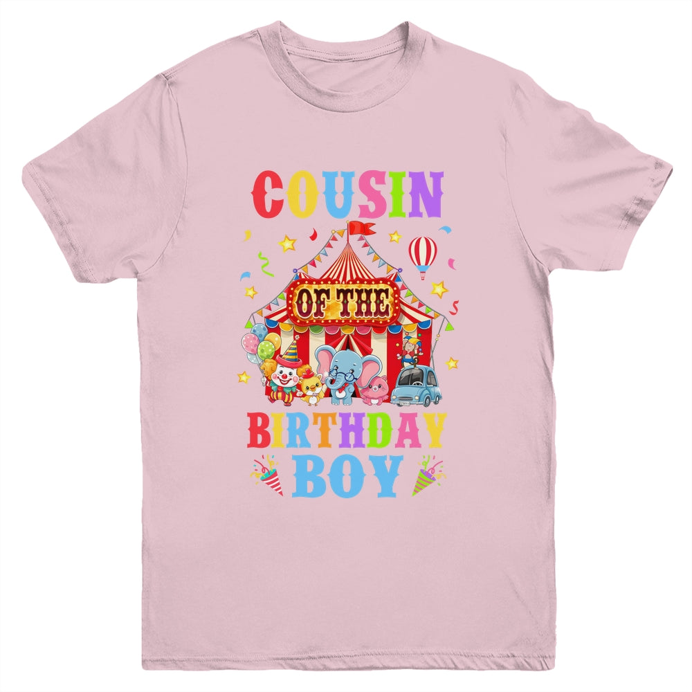 Cousin Of The Birthday For Boy Circus Carnival Theme Party Youth Shirt | siriusteestore