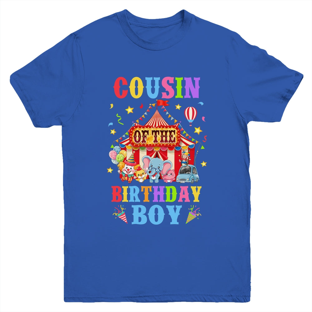 Cousin Of The Birthday For Boy Circus Carnival Theme Party Youth Shirt | siriusteestore