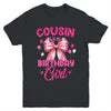 Cousin Of The Birthday Girl Coquette Bow Matching Family Youth Shirt | siriusteestore