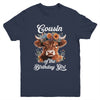 Cousin Of The Birthday Girl Highland Cow Farm Family Youth Shirt | siriusteestore
