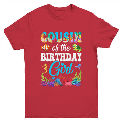 Cousin Of The Birthday Girl Sea Fish Ocean Aquarium Party Youth Shirt | siriusteestore