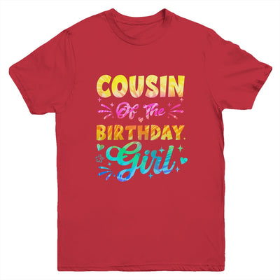 Cousin Of The Birthday Girl Tie Dye 1st Birthday Family Youth Shirt | siriusteestore