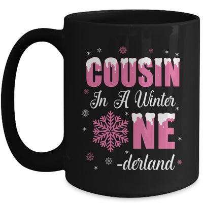 Cousin Of The Birthday Girl Winter Onederland 1st Birthday Mug | siriusteestore