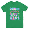 Cousin Of The Birthday Mermaid Girl Family Matching Party Youth Shirt | siriusteestore