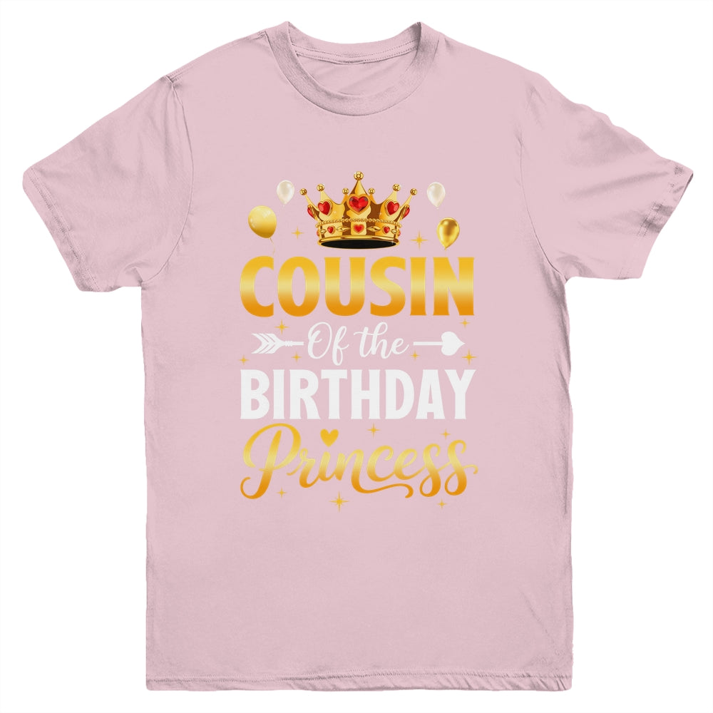 Cousin Of The Birthday Princess Birthday Girl Family Kid Youth Shirt | siriusteestore