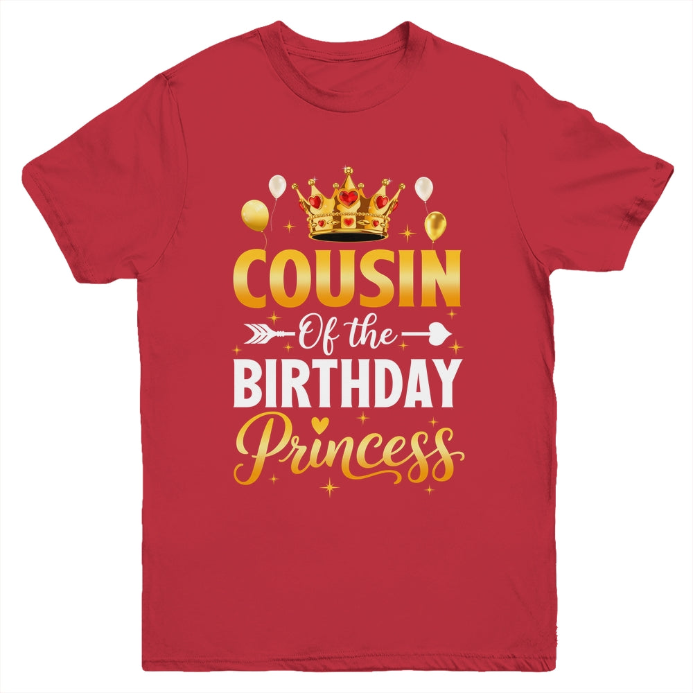 Cousin Of The Birthday Princess Birthday Girl Family Kid Youth Shirt | siriusteestore