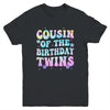 Cousin Of The Birthday Twins Girls Kids Party Retro Bday Youth Shirt | siriusteestore