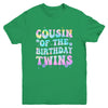 Cousin Of The Birthday Twins Girls Kids Party Retro Bday Youth Shirt | siriusteestore