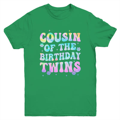 Cousin Of The Birthday Twins Girls Kids Party Retro Bday Youth Shirt | siriusteestore