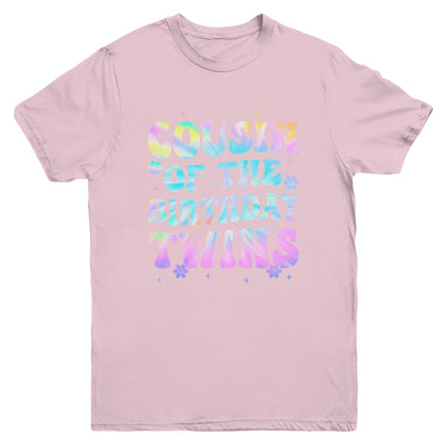 Cousin Of The Birthday Twins Girls Kids Party Retro Bday Youth Shirt | siriusteestore