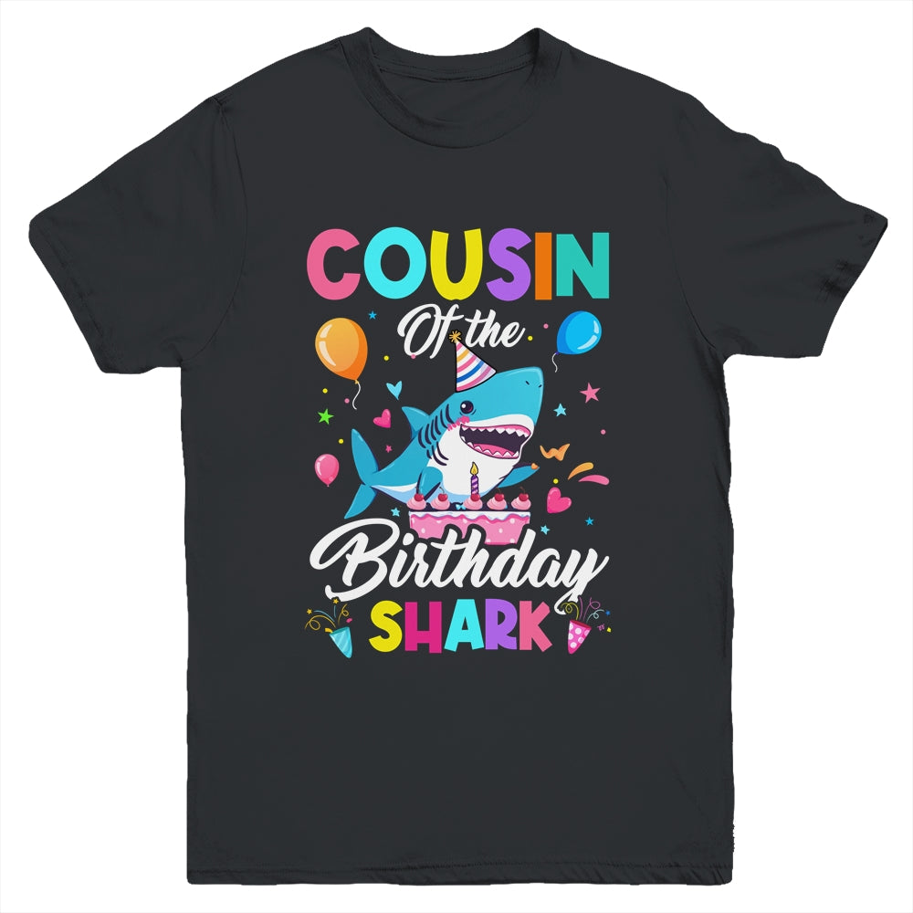 Cousin Of The Shark Birthday Boy Girl Party Family Group Youth Shirt | siriusteestore