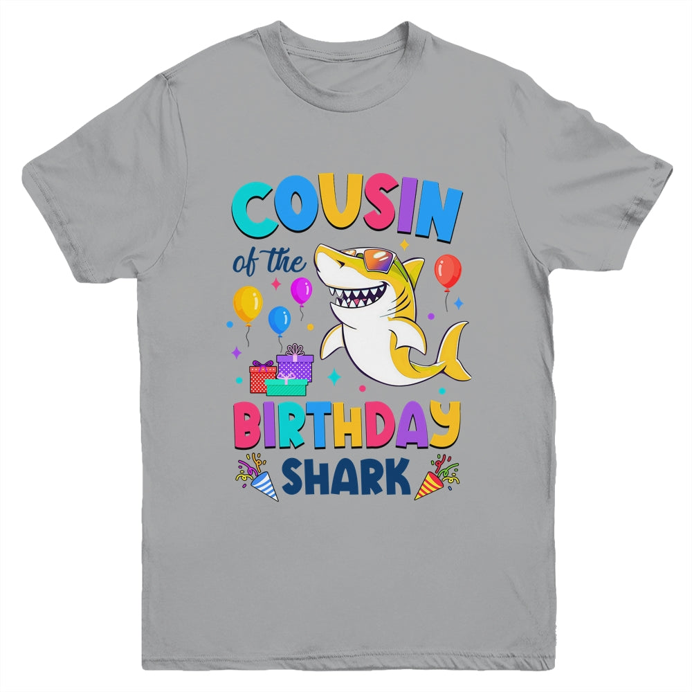 Cousin Of The Shark Birthday Family Matching Party Kids Youth Shirt | siriusteestore