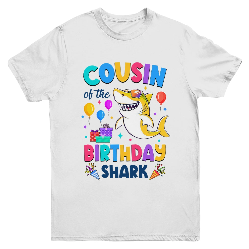Cousin Of The Shark Birthday Family Matching Party Kids Youth Shirt | siriusteestore