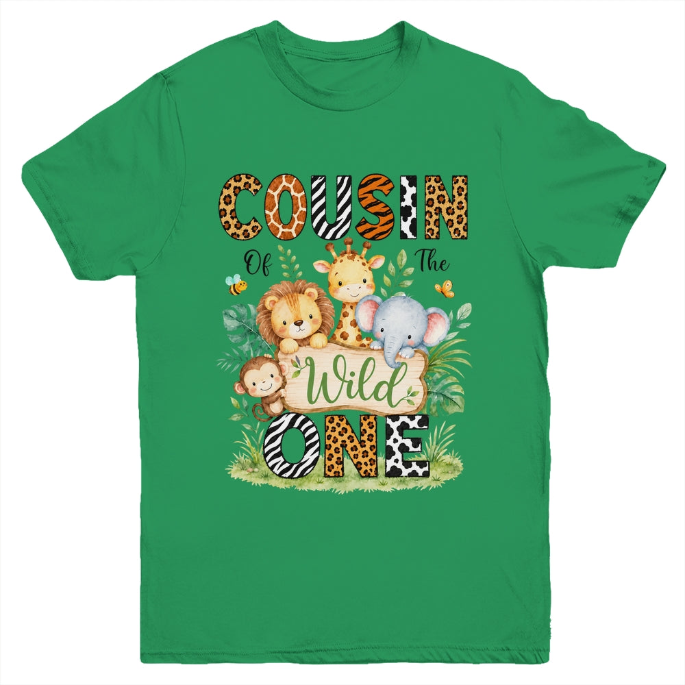 Cousin Of The Wild One First Birthday Boy Jungle Safari Youth Shirt | siriusteestore