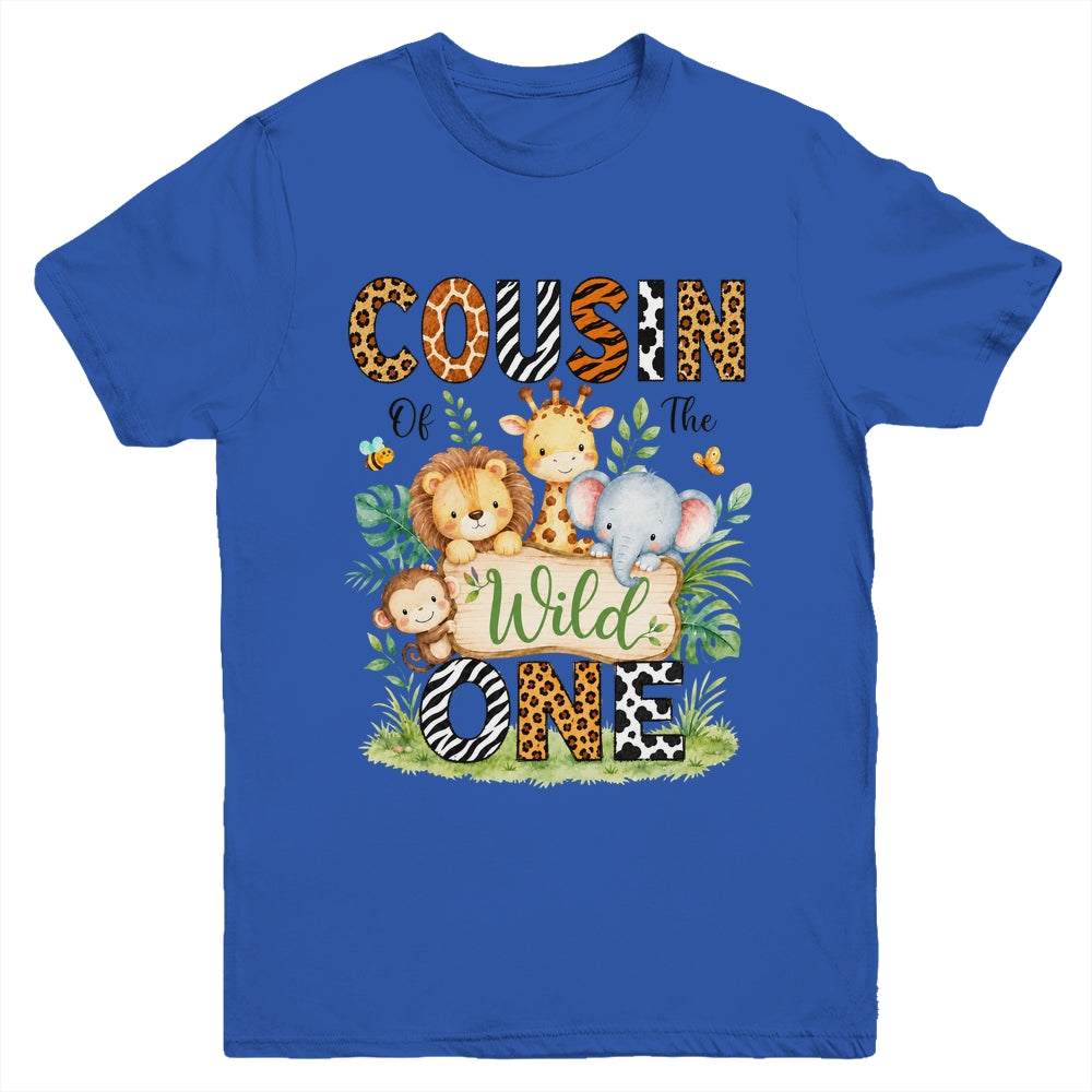 Cousin Of The Wild One First Birthday Boy Jungle Safari Youth Shirt | siriusteestore