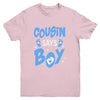 Cousin Says Boy Gender Reveal Team Boy Pregnancy Cousins Youth Shirt | siriusteestore