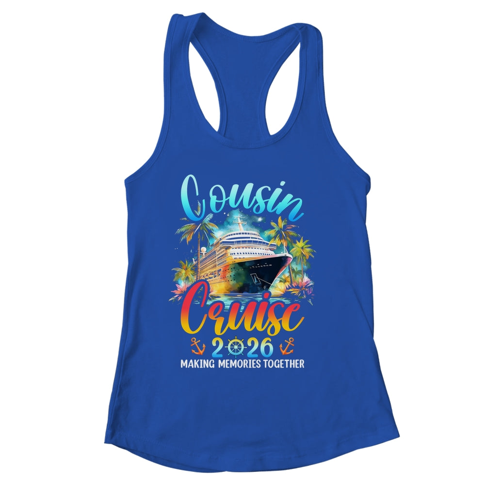 Cousins Cruise 2026 Cruising Cousin Vacation Trip Matching Shirt & Tank Top | siriusteestore