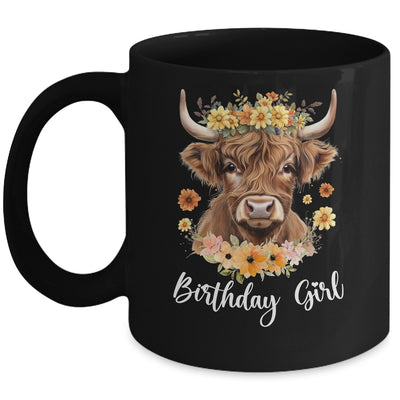 Cow Birthday Girl Design Cute Cow Lover Bday Family Matching Mug | siriusteestore