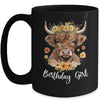 Cow Birthday Girl Design Cute Cow Lover Bday Family Matching Mug | siriusteestore