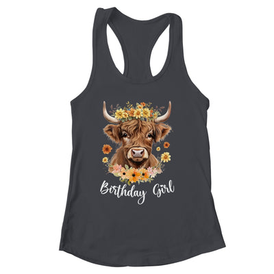 Cow Birthday Girl Design Cute Cow Lover Bday Family Matching Shirt & Tank Top | siriusteestore