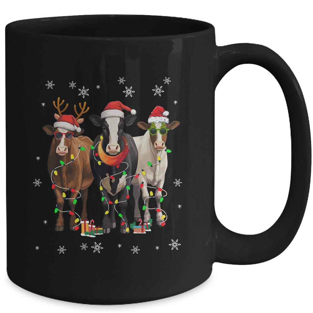 Cow Merry Christmas Funny Cow Lover For Xmas Women Men Mug | siriusteestore