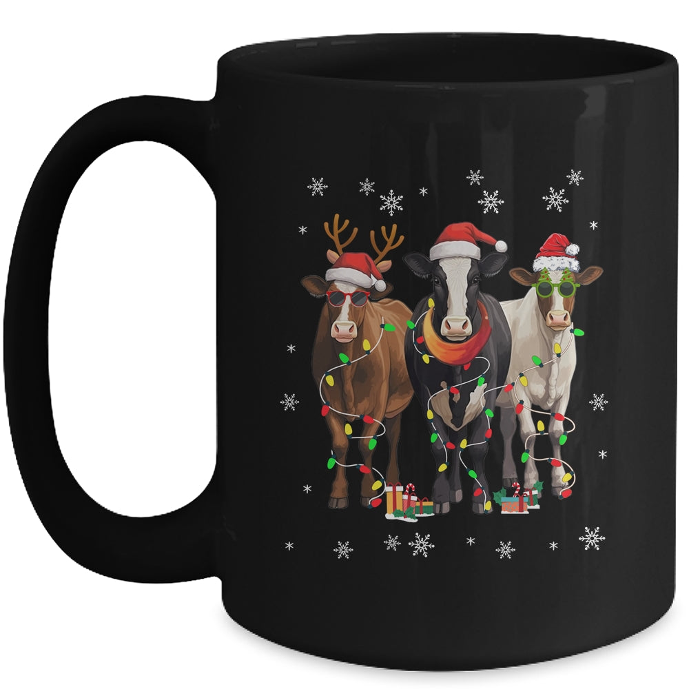 Cow Merry Christmas Funny Cow Lover For Xmas Women Men Mug | siriusteestore