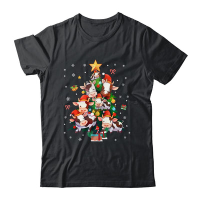 Cow Merry Christmas Tree Farmer Cow Xmas Lover For Women Men Shirt & Sweatshirt | siriusteestore