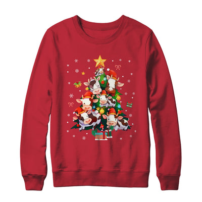 Cow Merry Christmas Tree Farmer Cow Xmas Lover For Women Men Shirt & Sweatshirt | siriusteestore