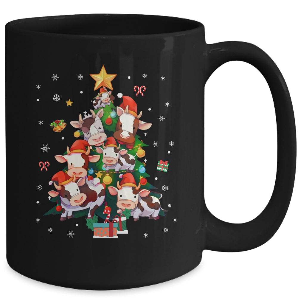 Cow Merry Christmas Tree Farmer Cow Xmas Lover For Women Men Mug | siriusteestore