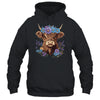 Cow Scottish Highland Cow Western Flower Farm Farmer Women Shirt & Tank Top | siriusteestore