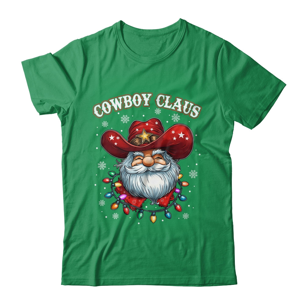 Cowboy Claus Cowboy Santa Hat Xmas Christmas Western Style Shirt & Sweatshirt | siriusteestore