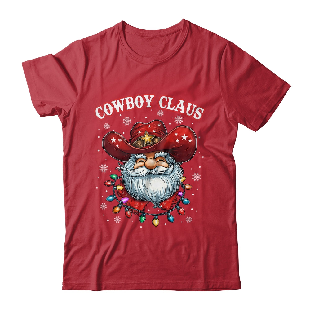 Cowboy Claus Cowboy Santa Hat Xmas Christmas Western Style Shirt & Sweatshirt | siriusteestore
