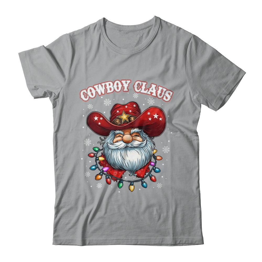 Cowboy Claus Cowboy Santa Hat Xmas Christmas Western Style Shirt & Sweatshirt | siriusteestore