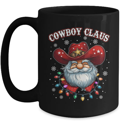 Cowboy Claus Cowboy Santa Hat Xmas Christmas Western Style Mug | siriusteestore