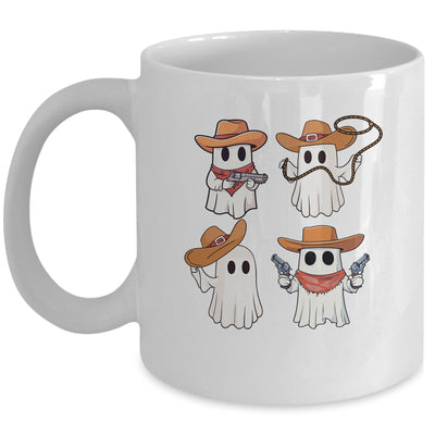 Cowboy Ghosts Halloween Ghost Boo Western Cute Spooky Season Mug | siriusteestore