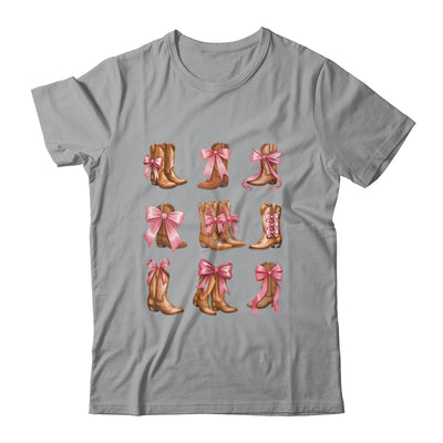 Cowgirl Boots Coquette Aesthetic And Pink Bows Women Girls Shirt & Tank Top | siriusteestore