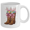 Cowgirl Boots Easter Western Happy Coquette Easter Bunny Mug | siriusteestore