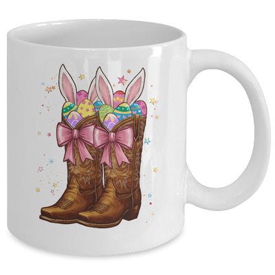 Cowgirl Boots Easter Western Happy Coquette Easter Bunny Mug | siriusteestore