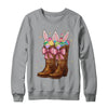 Cowgirl Boots Easter Western Happy Coquette Easter Bunny Shirt & Sweatshirt | siriusteestore