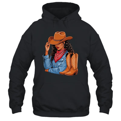 Cowgirl Western Boots Afro Western Melanin Black African Shirt & Tank Top | siriusteestore