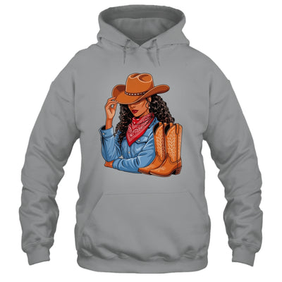 Cowgirl Western Boots Afro Western Melanin Black African Shirt & Tank Top | siriusteestore