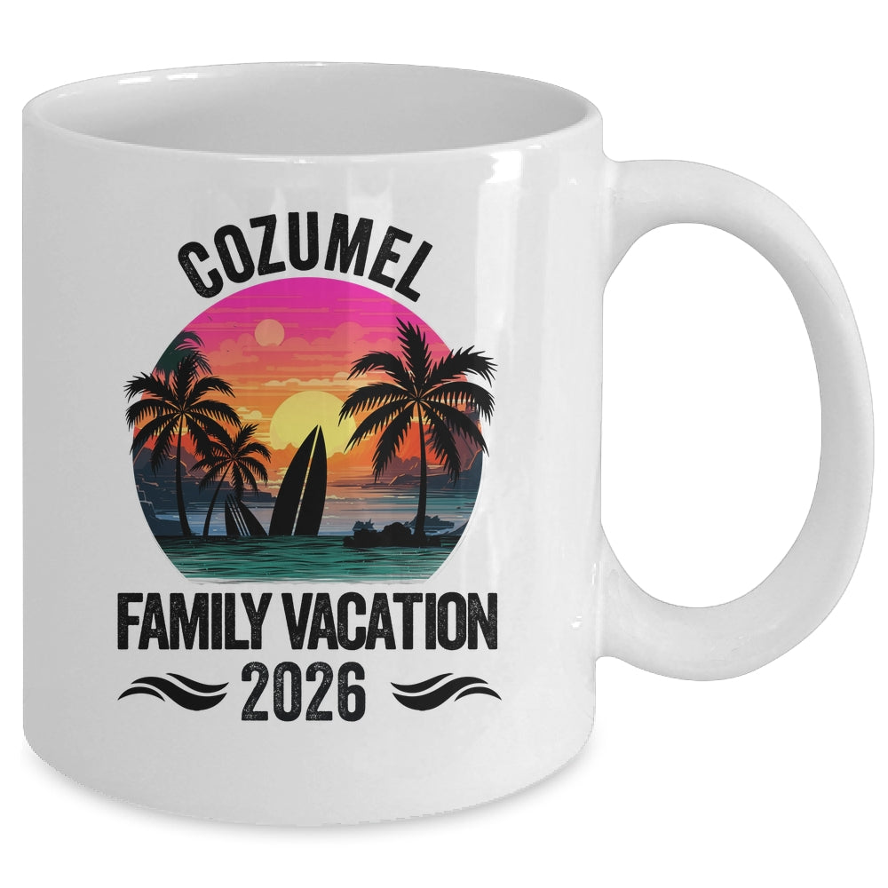 Cozumel Family Vacation 2026 Matching Outfits Beach Summer Mug | siriusteestore