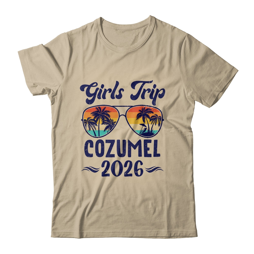 Cozumel Girls Trip Beach Vacation 2026 Matching Group Shirt & Tank Top | siriusteestore