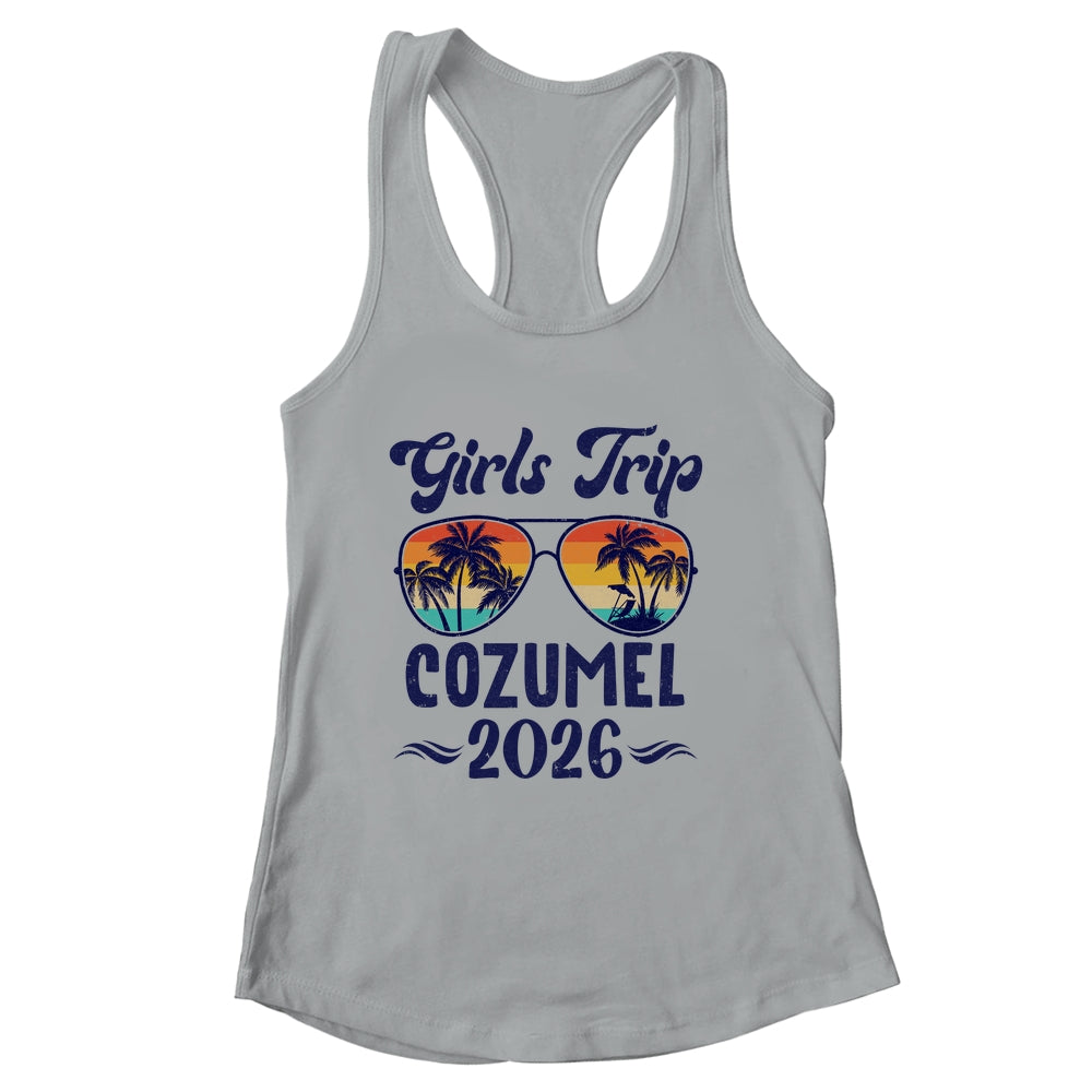 Cozumel Girls Trip Beach Vacation 2026 Matching Group Shirt & Tank Top | siriusteestore