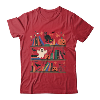 Cozy Halloween Bookshelf Read Book Ghost Pumpkin Fall Autumn Shirt & Sweatshirt | siriusteestore