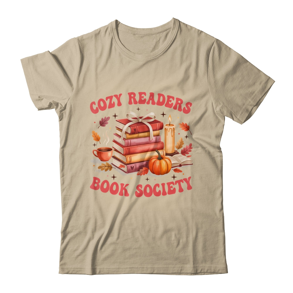 Cozy Readers Book Society Autumn Reading Book Lover Girl Shirt & Sweatshirt | siriusteestore