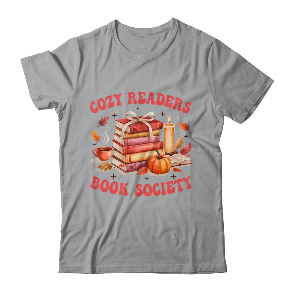 Cozy Readers Book Society Autumn Reading Book Lover Girl Shirt & Sweatshirt | siriusteestore
